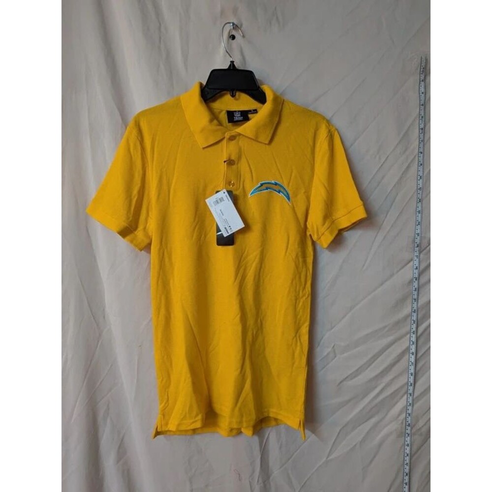 NWT foco NFL Los Angeles Chargers Yellow Polo Shirt - Size S